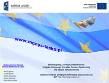 Tablet Screenshot of mgops-lesko.pl